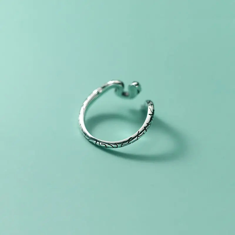 925 Sterling Silver Snake Adjustable Rings For Women Engagement Wedding Jewelry Gift Female   Jewellery