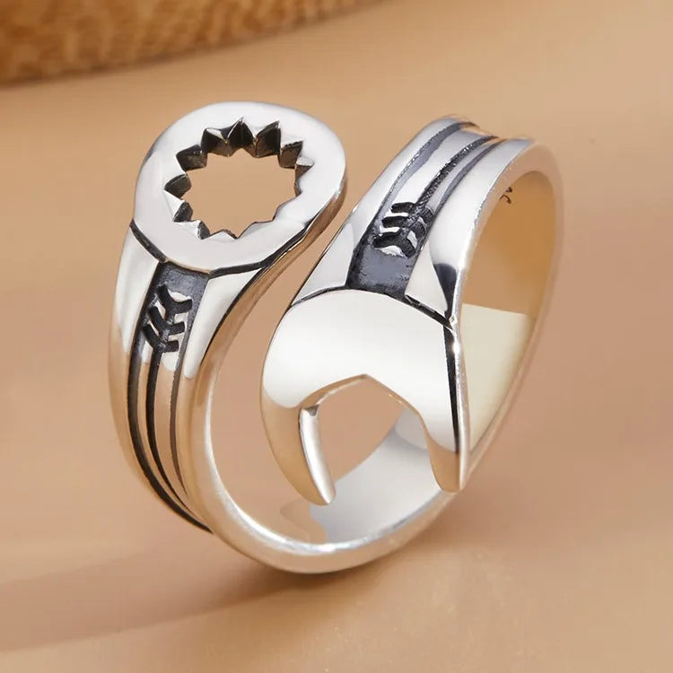 925 Sterling Silver Wrench Adjustable Rings For Women Men Luxury Jewelry Accessories Wholesale Items  Everything