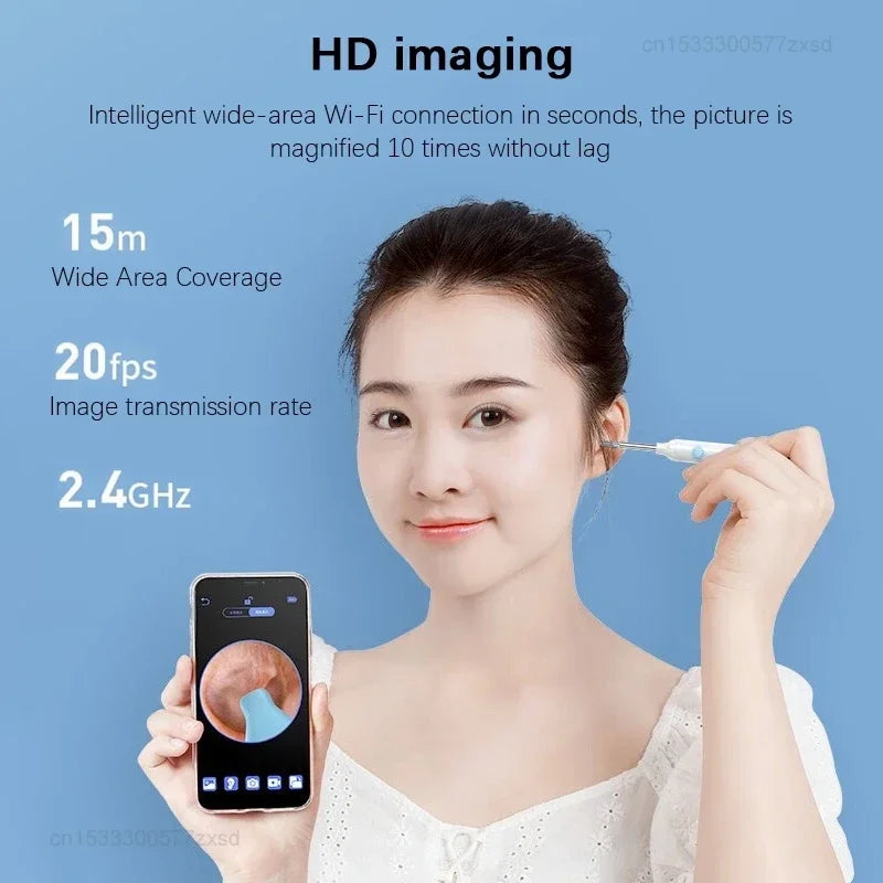 New Xiaomi SUNUO Intelligence Visual Ear Picker Wireless Luminous with Camera LED Light Otoscope Endoscope Security Clean Tools